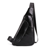 Triangle Men Leather Shoulder Bags