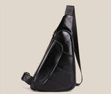 Triangle Men Leather Shoulder Bags