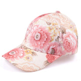 Butterflies Flower Embroidery Caps