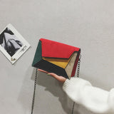 Women's Leather Patchwork Shoulder Bags