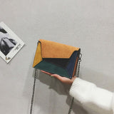 Women's Leather Patchwork Shoulder Bags
